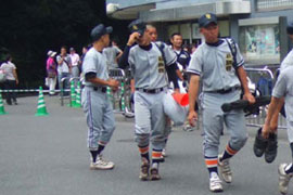 試合終了後